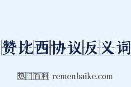 赞比西协议反义词是什么意思的图片